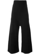 Stella Mccartney Ribbed High Waist Trousers, Women's, Size: 36, Blue, Virgin Wool