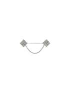 Ermanno Scervino Hanging Chain Pin, Women's, Metallic