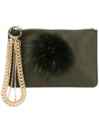 Mr & Mrs Italy Embellished Clutch - Green