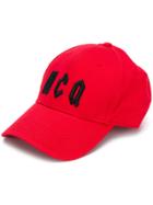 Mcq Alexander Mcqueen Logo Baseball Cap - Red
