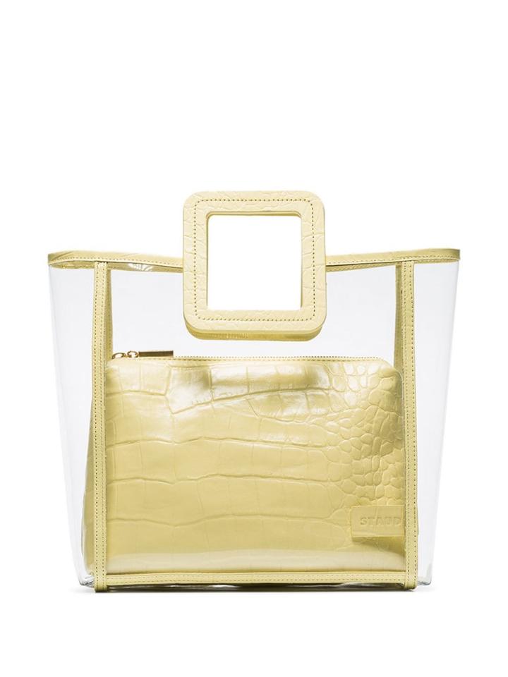 Staud Shirley Pvc Tote Bag - Yellow