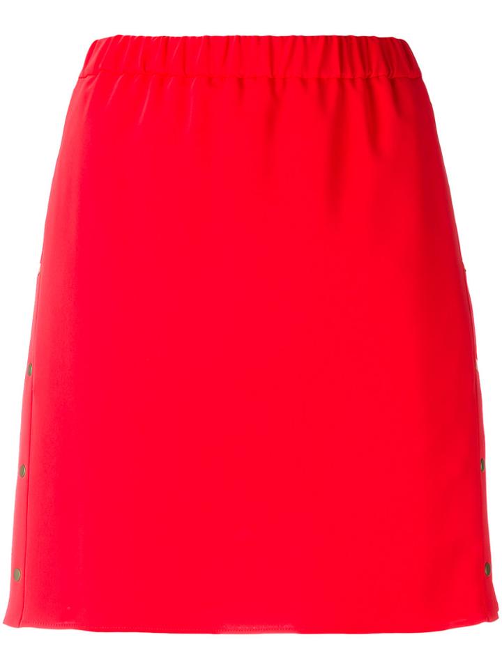 Gloria Coelho Sheer Panels Skirt - White