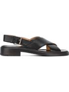 Church S Olina Sandals, Women's, Size: 38, Black, Leather/rubber