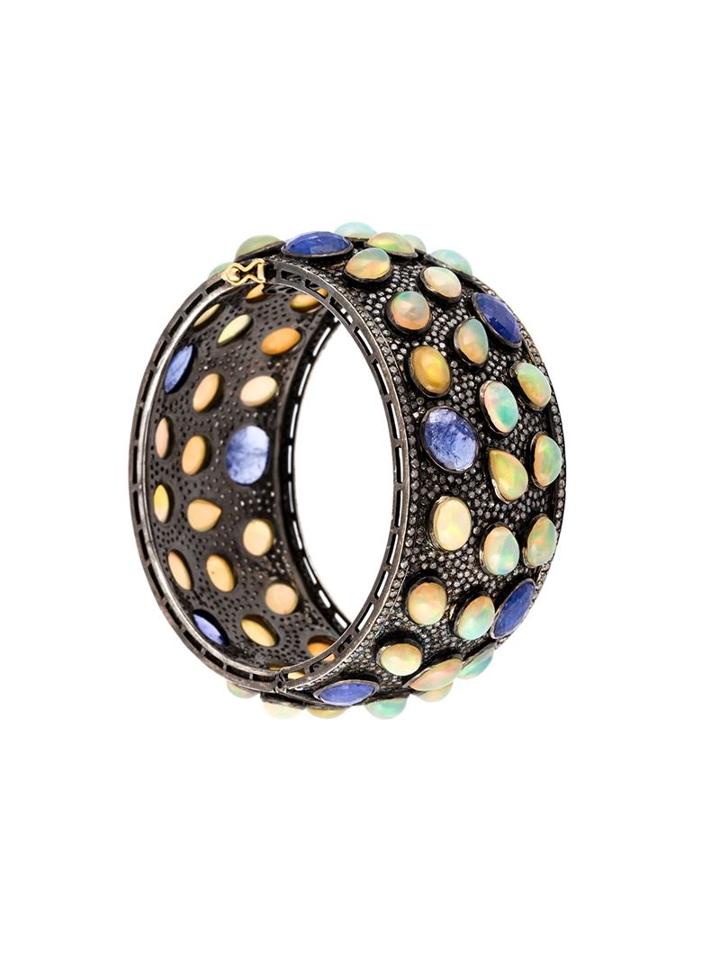 Gemco Opal And Diamond Bangle