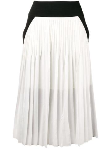 Givenchy Pleated Midi Skirt - White