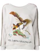 As65 Embroidered Bird Jumper - Nude & Neutrals