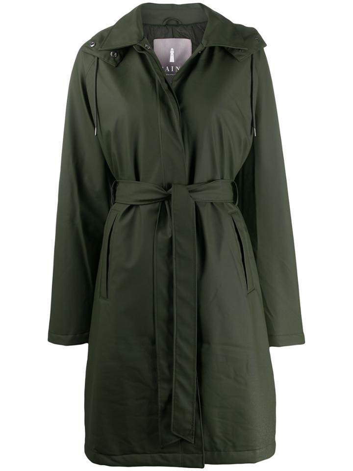 Rains W Trench Coat - Green