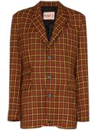 Plan C Check Tailored Blazer - Multicolour
