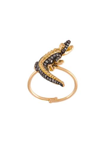 Christina Debs Crocodile Diamond Ring