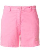 Love Moschino Studded Logo Shorts - Pink & Purple