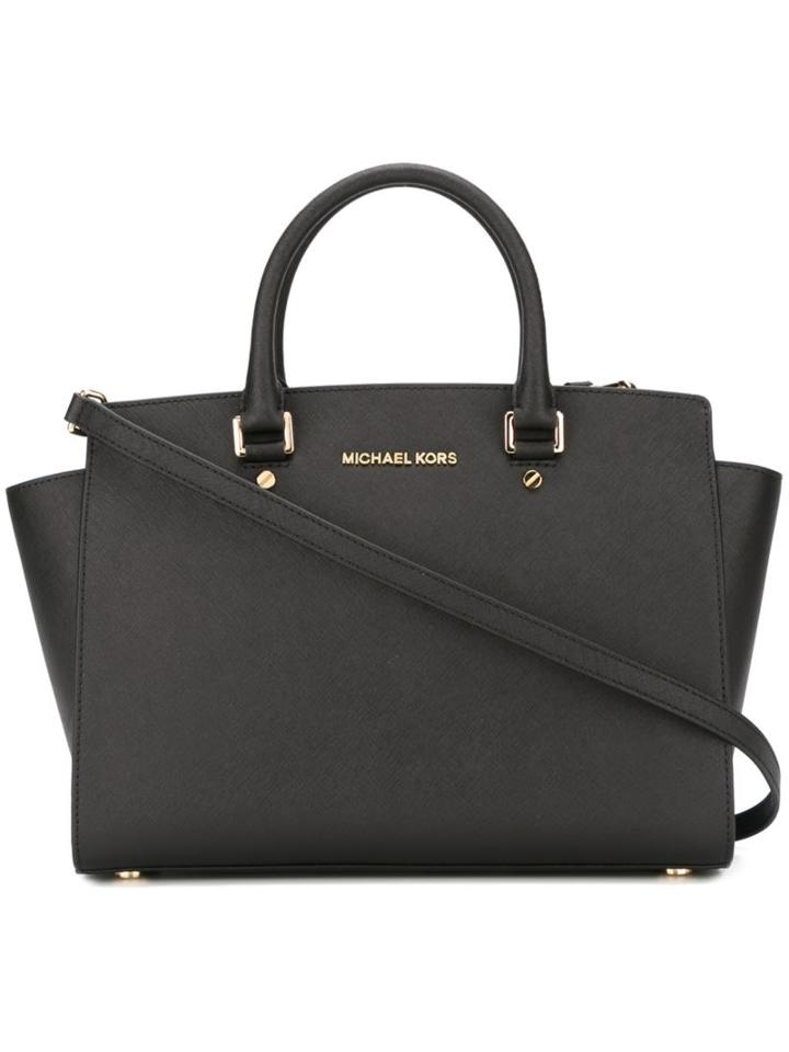 Michael Michael Kors 'selma' Tote, Women's, Black, Leather