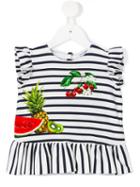 Dolce & Gabbana Kids - Striped T-shirt - Kids - Cotton/spandex/elastane - 12-18 Mth, Blue