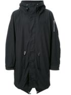 Kazuyuki Kumagai Hooded Parka, Men's, Size: 2, Black, Cotton/nylon