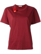 Golden Goose Deluxe Brand Flower Brooch T-shirt - Red