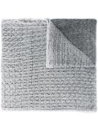 Faliero Sarti - Open Weave Scarf - Women - Linen/flax - One Size, Grey, Linen/flax