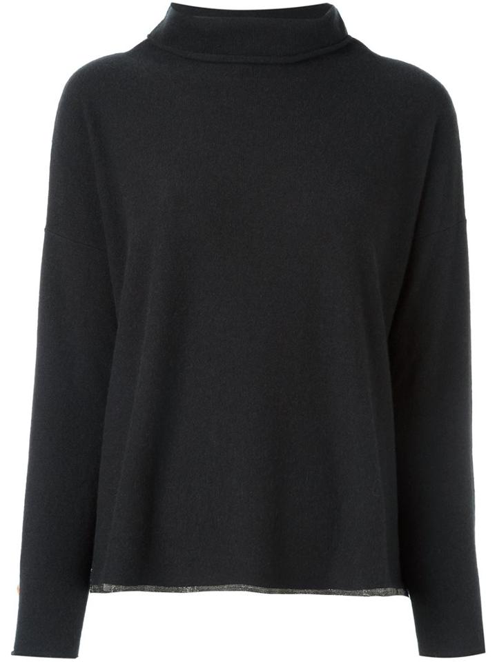 Fabiana Filippi Roll Neck Jumper, Women's, Size: 40, Black, Cashmere