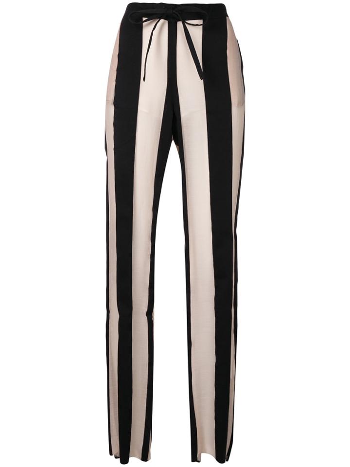 Marques'almeida Striped Trousers - Nude & Neutrals