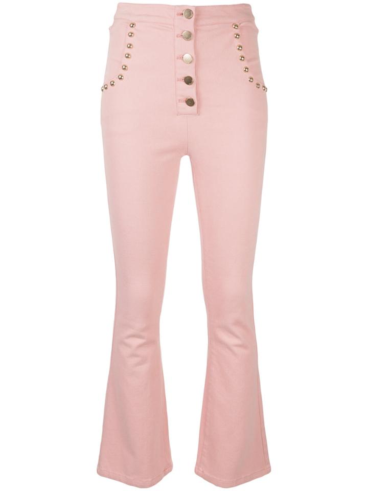 Alice Mccall There You Go Flares Jeans - Pink & Purple