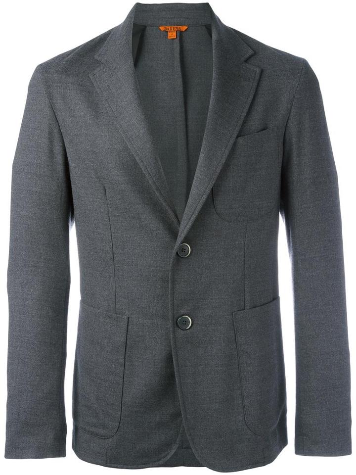 Barena Classic Blazer, Men's, Size: 48, Grey, Virgin Wool/spandex/elastane/acetate/viscose