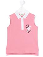 Fendi Kids - Sleeveless Polo Shirt - Kids - Cotton/spandex/elastane - 6 Yrs, Pink/purple