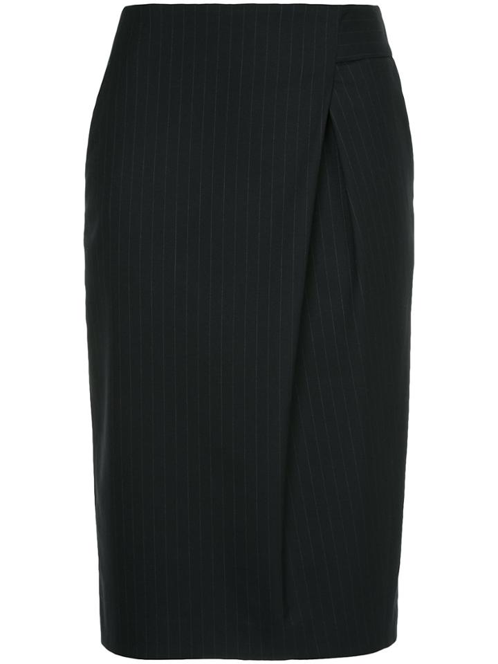 Estnation High-waisted Ruched Skirt - Black