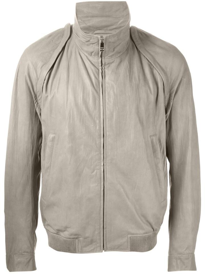 Jil Sander Funnel Neck Bomber Jacket