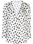 Alice+olivia Patterned Pajama-style Top - White