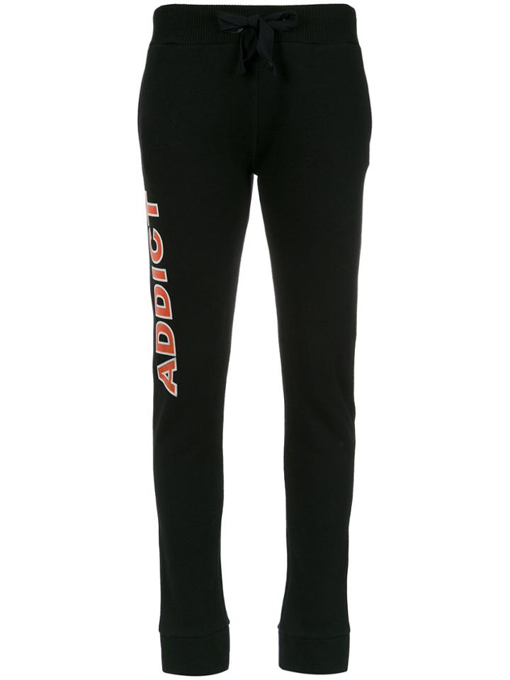 Andrea Bogosian Addict Print Track Trousers - Black