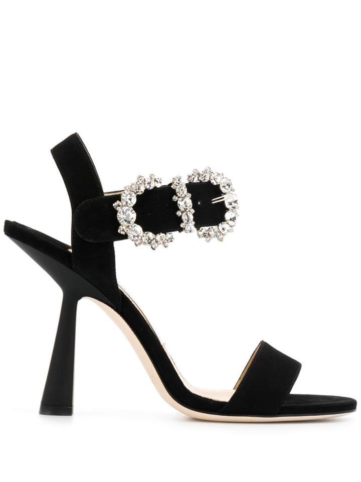 Jimmy Choo Sereno 100 Sandals - Black