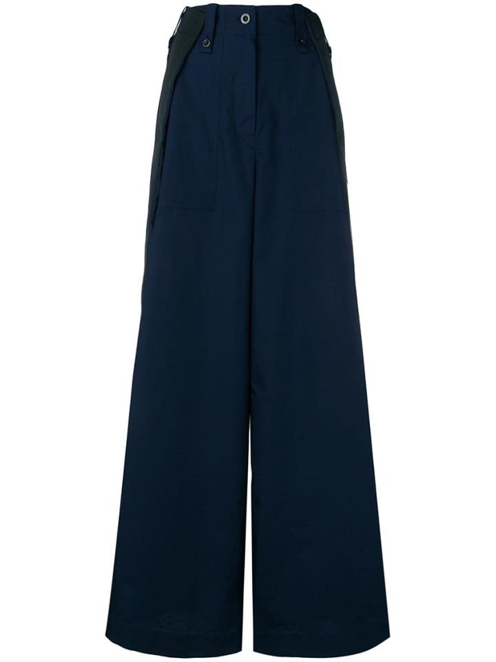 Sacai Wide Palazzo Pants - Blue