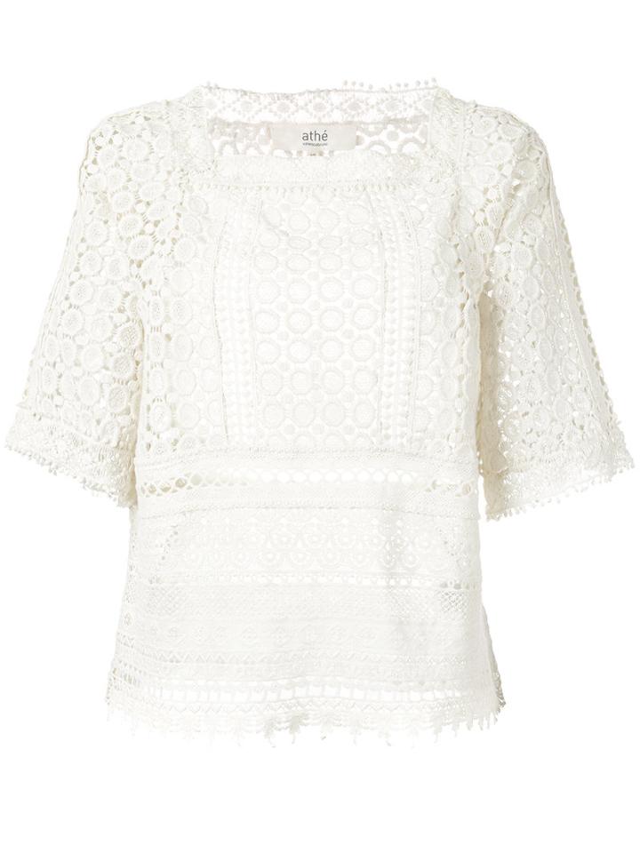 Vanessa Bruno Athé Lace Blouse, Women's, Size: 36, White, Cotton