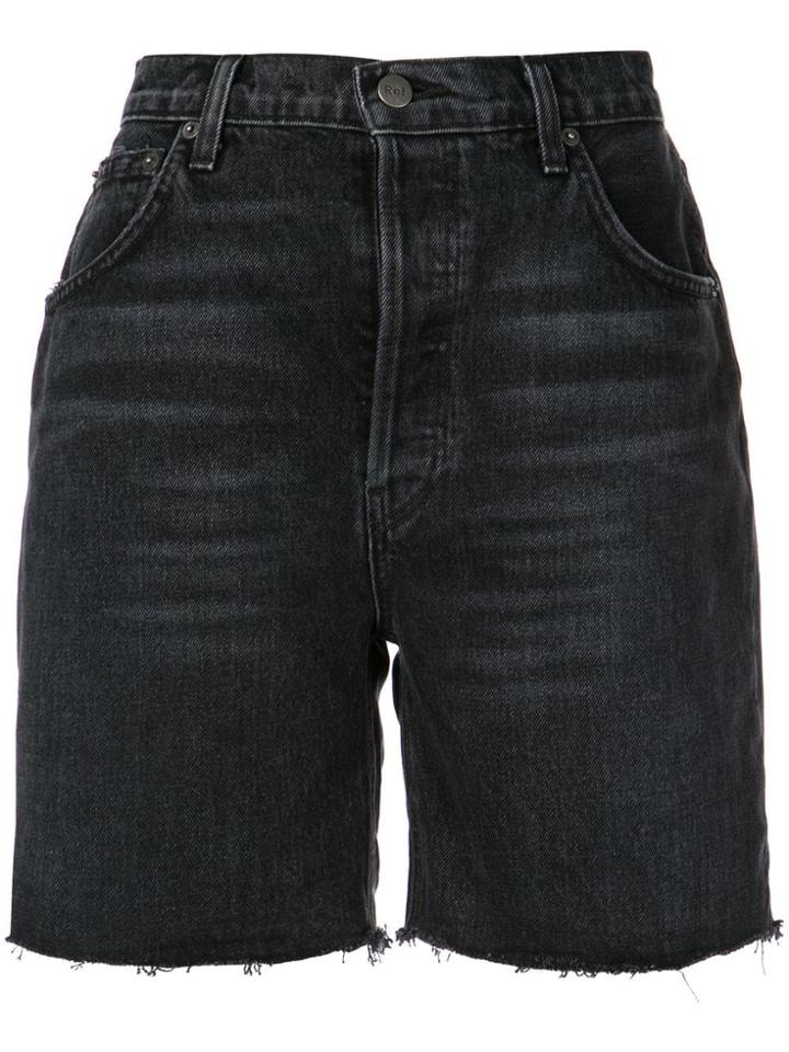 Reformation Allie Jean Shorts - Black