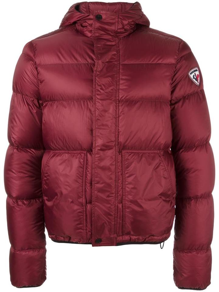 Rossignol Short Hooded Jacket, Men's, Size: 50, Red, Polyamide/feather Down