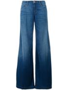 J Brand Wide Leg Jeans, Women's, Size: 28, Blue, Cotton/viscose/polyurethane