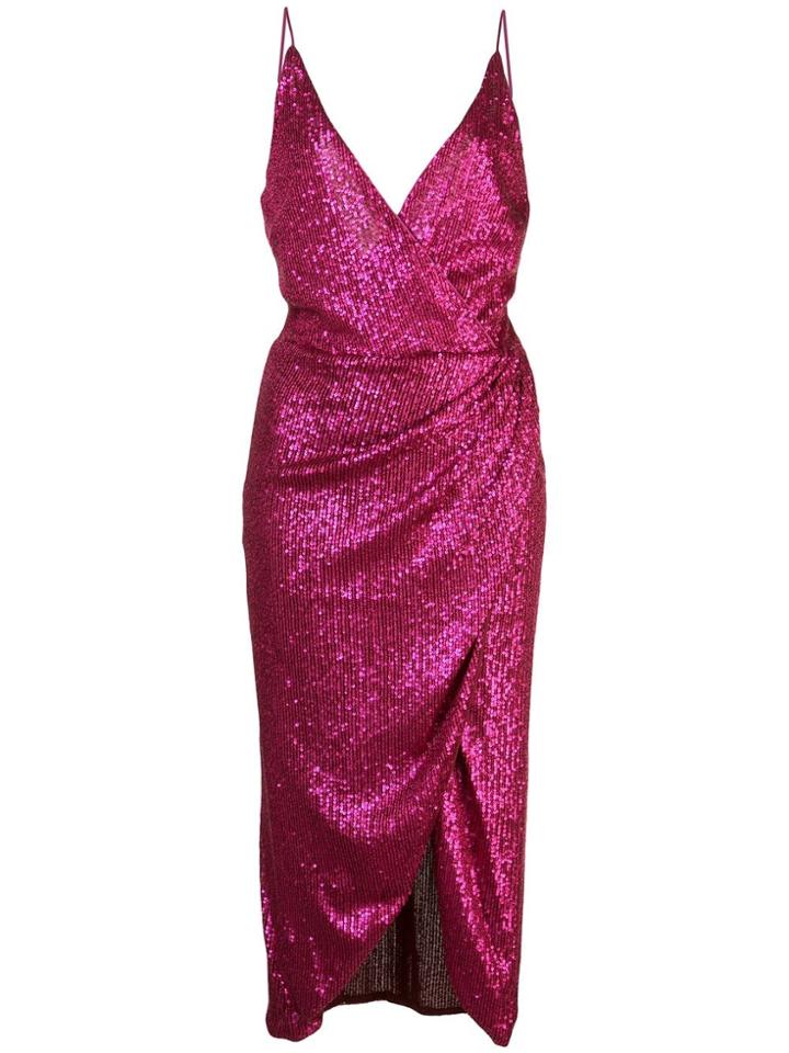 Jonathan Simkhai Sequined V-neck Wrap Dress - Pink