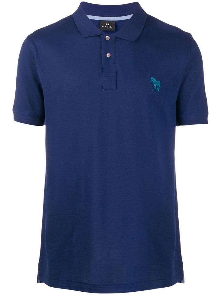 Ps Paul Smith Zebra Polo Shirt - Blue