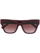 Longchamp Tortoiseshell Frame Sunglasses - Red