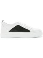 Msgm Classic Lace-up Sneakers - White