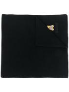 Moschino Toy Teddy Knitted Scarf - Black
