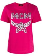 Mcm Logo Print T-shirt - Pink