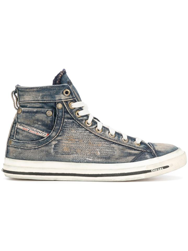 Diesel Hi-top Sneakers - Blue