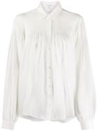 Equipment Pleated Blouse - White