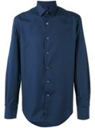 Lanvin Plain Shirt, Men's, Size: 39, Blue, Cotton