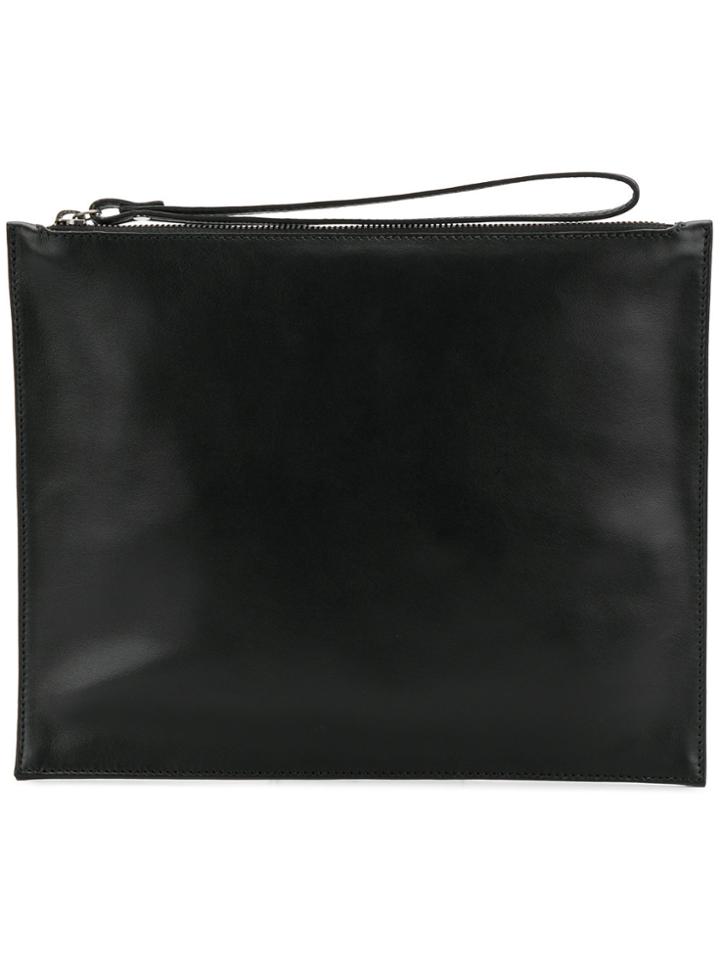 Ann Demeulemeester Slim Clutch Bag - Black