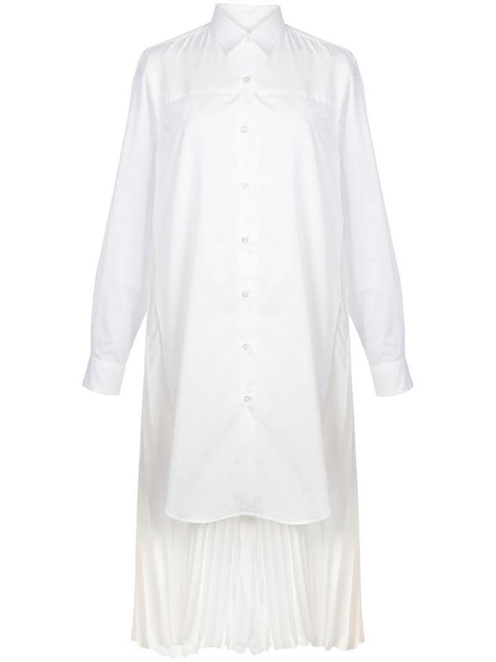 Comme Des Garçons Noir Kei Ninomiya Long-line Shirt - White
