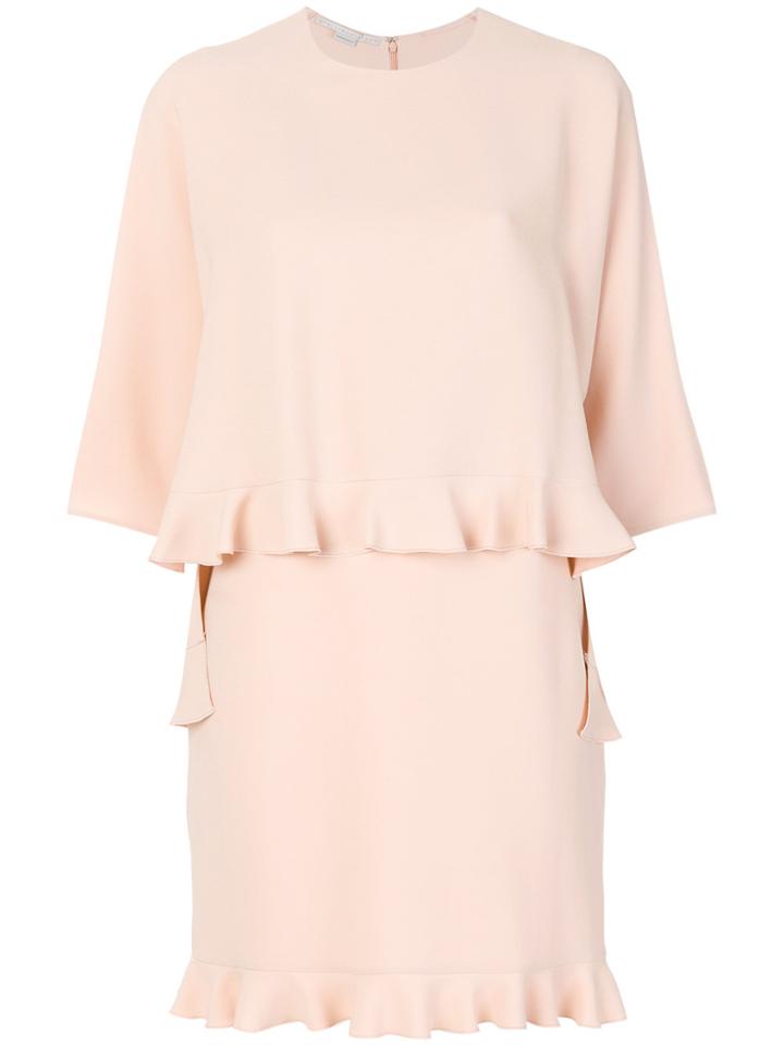 Stella Mccartney Ruffle Trimmed Dress - Pink & Purple