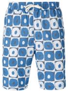 Universal Works - Geometric Print Beach Shorts - Men - Cotton - M, Blue, Cotton