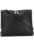 Jil Sander Pebbled Shoulder Bag - Black