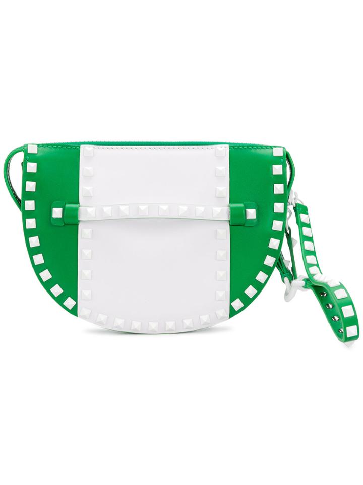 Valentino Vltn Valentino Garavani Free Rockstud Clutch - Green