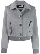 Love Moschino Button Detail Jacket - Grey